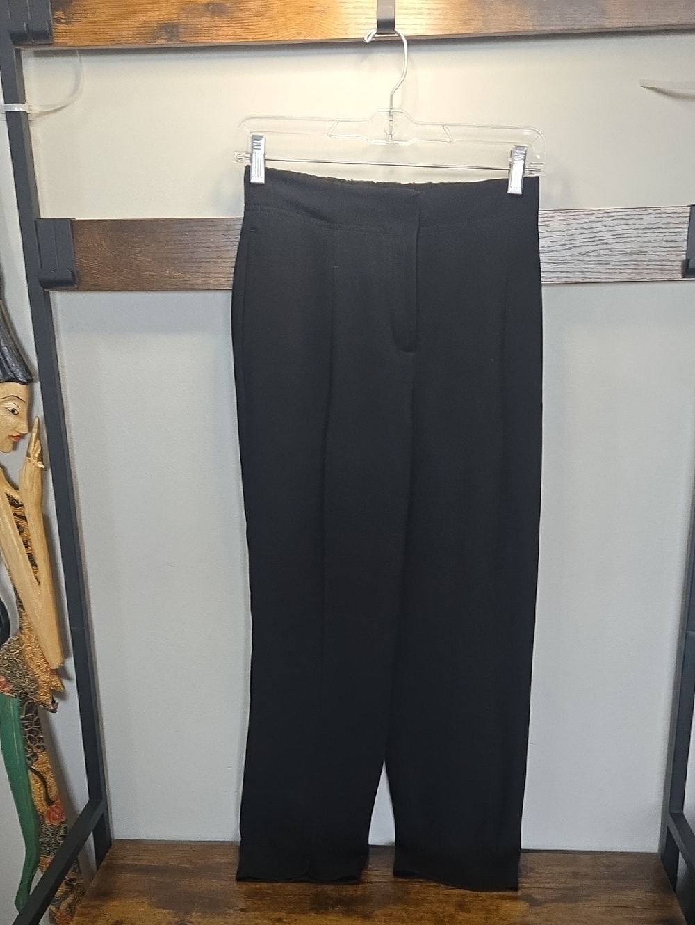 Reiss Black Straight-Leg Women's Trousers